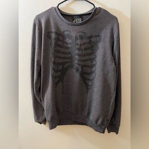 Gray crew neck